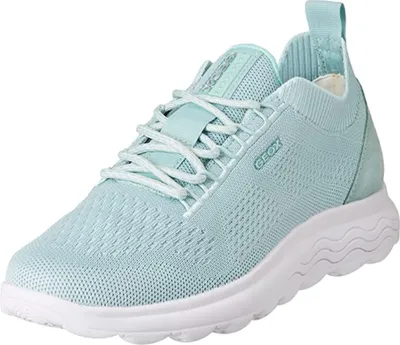 Produktbild von Geox D SPHERICA A KNITTED TEXT. Sportliche Schnürschuhe Sneaker Halbschuhe Damen, Größe:EUR 42, Farbe:Grün (Lt. Green)