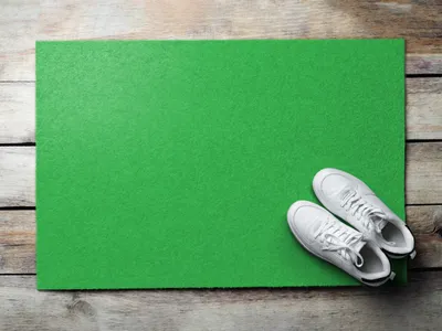 Produktbild von Fußmatte Aussen - Schuhmatte Haustür- Schmutzfangmatte Türvorleger - Outdoor Teppich Schmutzfänger - 60x40 cm - Grasschatten