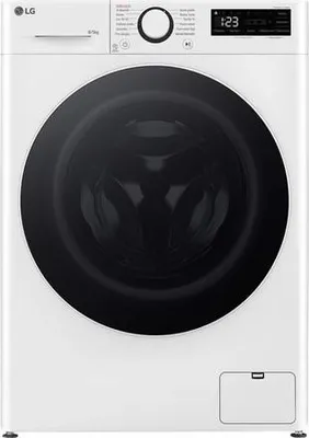 Obrázek produktu pro LG FCR5A85WW, Přední plnění, Stojací, Bílá, Levý, Černá, Knoflíky, Otočné, Dotyk