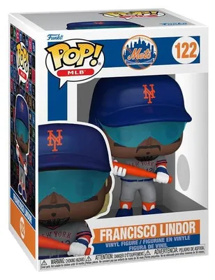 Imagen del producto de Figura de vinilo POP de la MLB, equipo Mets, Francisco Lindor, 9 cm
