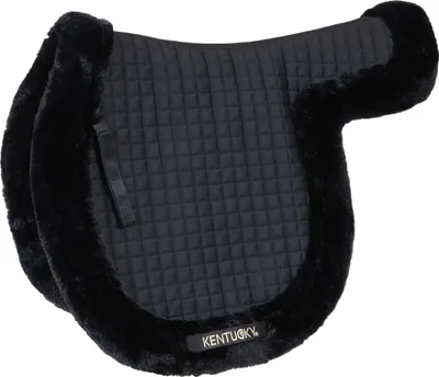 Immagine prodotto di Kentucky Horsewear cuscinetto da sella Hunter con panno da sella in pelliccia vegana nero