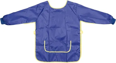 Produktbild von Malerschürze für Kinder, Größe L, geeignet für 9-10 Jahre, blaue Malerschürze mit langen Ärmeln, wasserabweisend