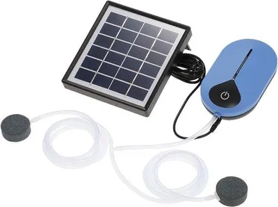 Obrázok produktu pre 1,5 W solárny aerátor do akvária, 6 V, 0,5–0,9 l/min, 3600 mAh, solárne čerpadlo, tiché, pre akváriá a záhrady
