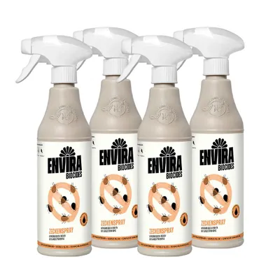 Produktbild von Envira Zecken Abwehrspray im Vorteilspack 4x500ml