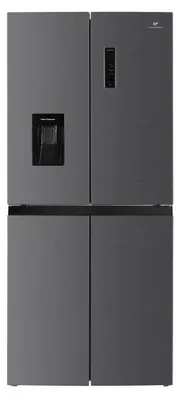 Image de Refrigerateur Americain - Frigo 4 portes avec distributeur d'eau - 464L - Total No Frost - L79 cm x H 180 cm - Inox -