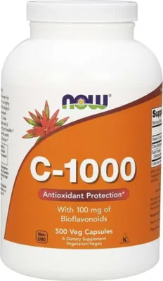 Produktbild von NOW Foods - Vitamin C-1000 + 100mg Bioflavonoide, 500 Kapseln