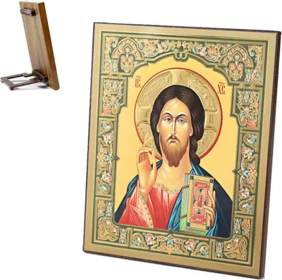 Produktbild von Ikone Jesus Christus Holz 15x18 Икона Господь Вседержитель Спаситель 39131