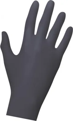 Produktbild von Unigloves BLACK PEARL Nitrilhandschuhe 8-9 Large 100 Stück/Box
