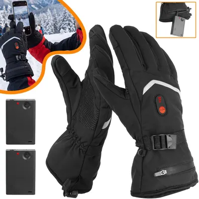 Produktbild von Beheizte Handschuhe Wiederaufladbar, Elektrische Handwärmer Für Damen Und Herren, Für Skifahren, Wandern, Camping Und Wintersport