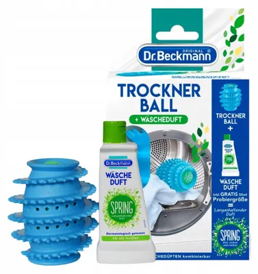 Produktbild von Dr. Beckmann Trocknerball inkl. Gratis-Probe Wäscheduft Spring | 50 ml