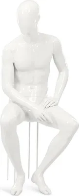 Produktbild von Mannequin Schaufensterpuppe Schaufensterfigur Hans Boodt Mann sitzend M4208DH