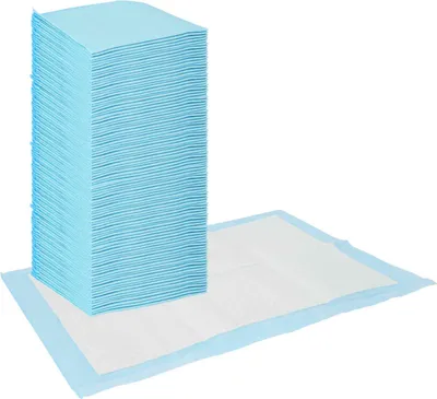 Produktbild von vidaXL Vliesstoff Haustier Trainingspad 100 pcs Blau und Weiß