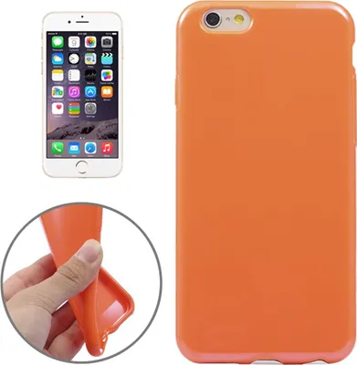 Image de Étui de protection pour Apple iPhone 6 Plus, en TPU, de couleur orange