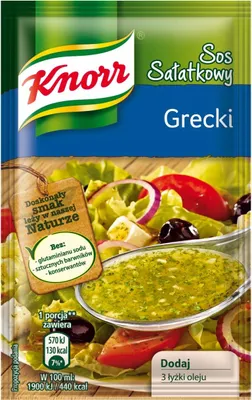 Zdjęcie produktu dla Knorr Sos sałatkowy Grecki 9 g