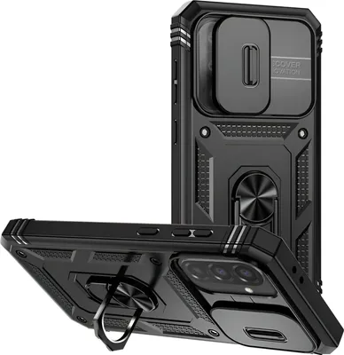 Immagine prodotto di Avizar, Cover per Samsung Galaxy A36 Protezione magnetica per fotocamera ad anello, nero