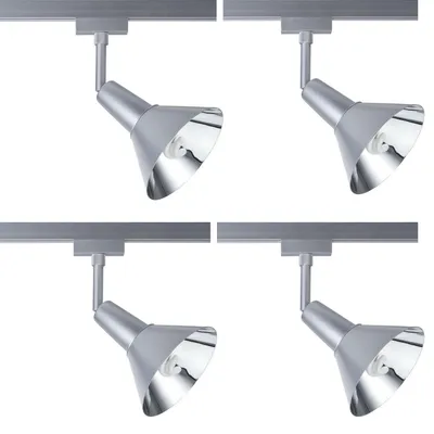 Productafbeelding van Set van 4 Paulmann Urail Energy Spots, inclusief spaarlampen van 9W, E14 fitting, 230 Volt, systeem