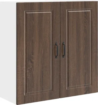 Zdjęcie produktu dla Szafka ścienna vidaXL PORTO, brązowa, imitacja dębu, 80 x 31 x 80 cm