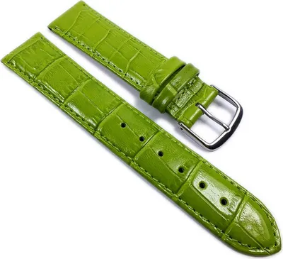 Produktbild von Louisiana Print XL Ersatzband Uhrenarmband Leder Grün  21908S, Anstoß:12 mm