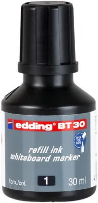 Produktbild von edding BT 30 Nachfülltinte Whiteboardmarker - schwarz - 30 ml - mit Kappilarsystem, ideal zum sauberen und unkomplizierten Nachfüllen fast aller edding Whiteboardmarker
