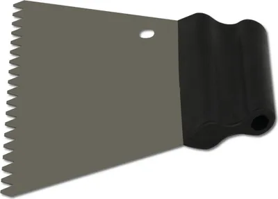 Produktbild von DEWEPRO Kleberspachtel 180mm - Dreieckszahnung 6mm mit Stahlblatt