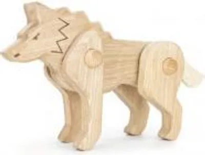Produktbild von Bajo Wolf Lernspielzeug - bedrohte Tiere von Bajo