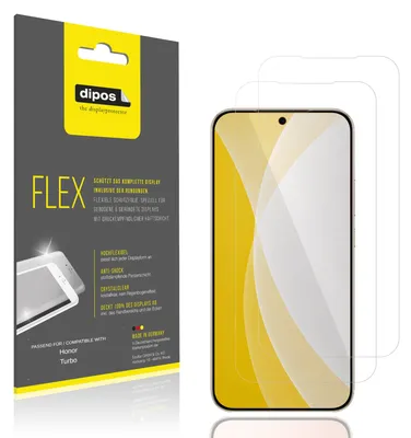 Zdjęcie produktu dla 2 folie ochronne do Honor Turbo, zapewniające 100% pokrycie ekranu, marka dipos Flex