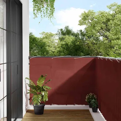 Obrázek produktu pro Maison Exclusive – balkonová zástěna Terakota 120 × 800 cm, 100 % polyester (Oxford)