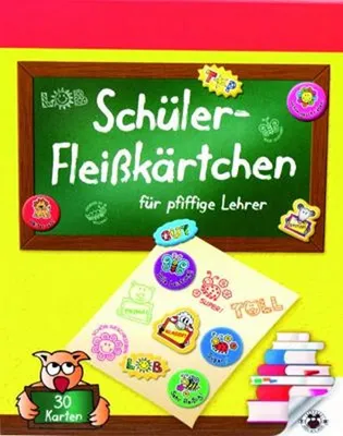 Produktbild von 30 Schüler-Fleißkärtchen für pfiffige Lehrer