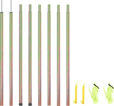 Image de The Living Store Voile d'ombrage 2 pcs. 250 cm Acier galvanisé