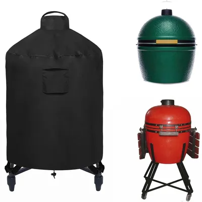 Produktbild von Wasserdichte Keramikgrill-Abdeckung, geeignet für große Keramikgrills der Big Green Egg Serie, schwere Outdoor-Schutzhülle für Smoker mit Belüftung