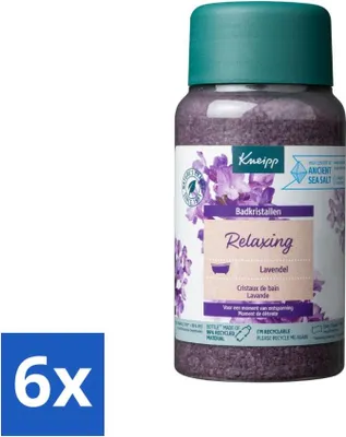 Produktbild von Kneipp - Badesalz - Badekristalle - Lavendel - 600 g - Vorteilspack - 6 Stücke