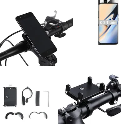 Produktbild von K-S-Trade Handyhalterung für das Fahrrad kompatibel mit OnePlus 7 Halter Lenkstange Fahrradhalterung Motorrad Bike Mount Befestigung Smartphone Handy