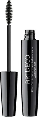 Zdjęcie produktu dla ARTDECO Perfect Volume Mascara Waterproof, Czarny, Elastyczność, Zwiększanie objętości, 10 ml, ISODODECANE, COPERNICIA CERIFERA (CARNAUBA) WAX, AQUA (WATER), EUPHORBIA CERIFERA CERA (EUPHORBIA..., Apply directly to lashes or after applying Lash Booster Volumizing Mascara Base., 1 szt.
