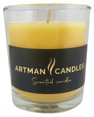 Produktbild von Artman For You Duftkerze Gelbes Glas Mango
