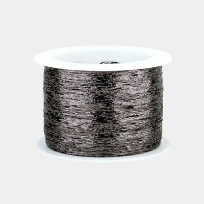Produktbild von Woolly Hugs GLITZER Garn 1000 m metallisiertes Beilaufgarn zum Mitstricken Farbe 305 - graphit