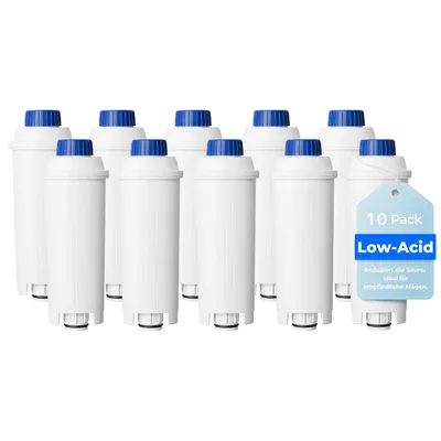 Imagen del producto de Cartuchos filtrantes Waterdrop de baja acidez, compatibles con De'Longhi® DLSC002, paquete de 10 unidades