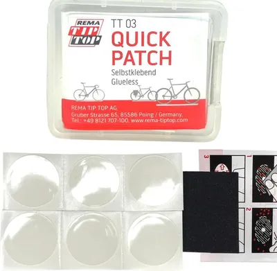 Produktbild von Rema Tip Top Fahrrad Reparatur Set Quick Patch selbstklenden TT03