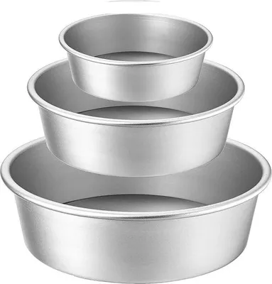 Image de Lot de moules à tartelettes en aluminium de 10 cm pour mini-gâteaux, pizzas et cheesecakes