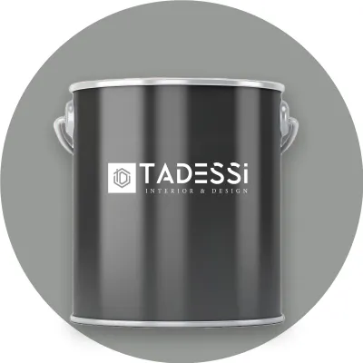 Produktbild von TADESSI Wandfarbe Grau - Mittelgrau - abwaschbare Innenfarbe matt - Dispersionsfarbe - Geruchsarm und Lösemittelfrei - 1 Liter Gebinde