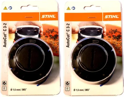 Produktbild von Stihl Trimmerspule, 1,6 mm, 2 Stück, C 3-2, Blau, Original Ersatzteil für Elektro- und Akku-Motorsensen, passend für FSA 57, FSE 52, Auto Cut System, Art.-Nr. 40097104304