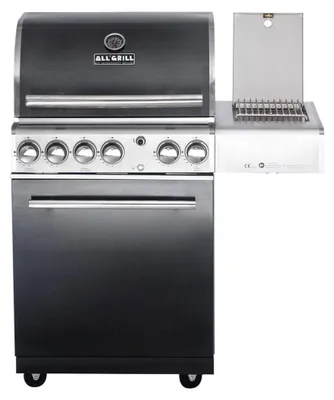 Produktbild von ALLGRILL Gasgrill CHEF M BLACK Modular Grundmodell 3 Brenner, Seitenkocher, Backburner (500703)