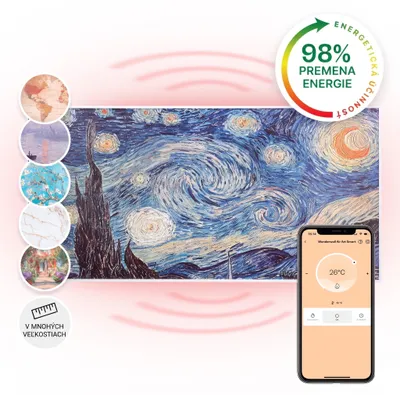 Obrázok produktu pre Klarstein Infračervený ohrievač s termostatom, elektrický ohrievač 700 W, infračervený ohrievač smart home pre montáž na stenu, IR s ovládaním pomocou aplikácie IoT/WiFi, plochý ohrievač odolný voči vlhkosti, nástenný ohrievač bez CO2