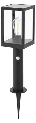 Produktbild von Lindby LED-Solar-Wegeleuchte Relto, Sensor, Erdspieß, 50 cm