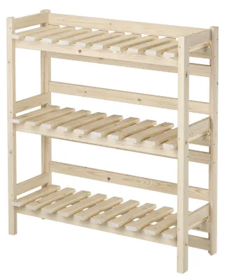 Produktbild von Kombiregal breit Vorratsregal, Kistenregal, Lagerregal aus Massivholz V-90.81-03