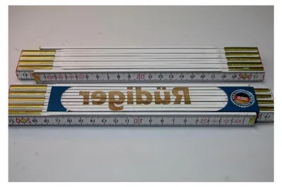 Produktbild von Zollstock RÜDIGER mit Lasergravur in Handwerkerqualität