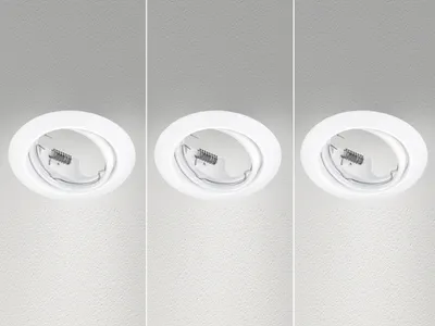 Obrázok produktu pre Trio vstavaných svietidiel sada 3 Jura Ø 8,3 cm matná biela