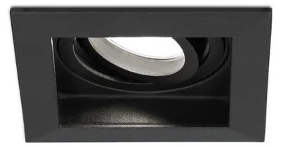Produktbild von hoftronic LED Einbaustrahler 4W 345lm 6500K Schwarz GU10 Dimmbar Schwenkbar