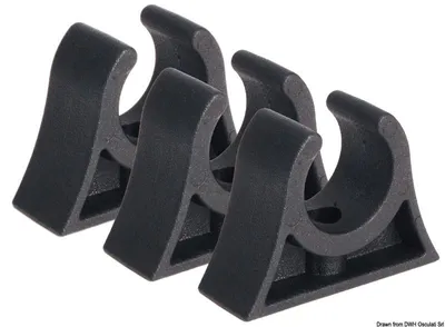 Obrázek produktu pro Spona pro trubku, černá 16/18 mm , 10 kusů