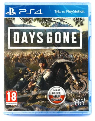 The image shows the front cover of the Days Gone video game for PlayStation 4.