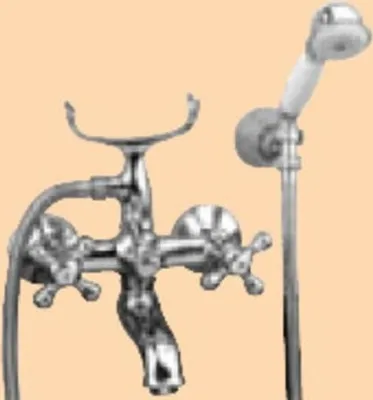 Produktbild von Demm Badewannenarmatur Zweigriff Sterling Nostalgie Messing verchromt 2200, 04131.001.C